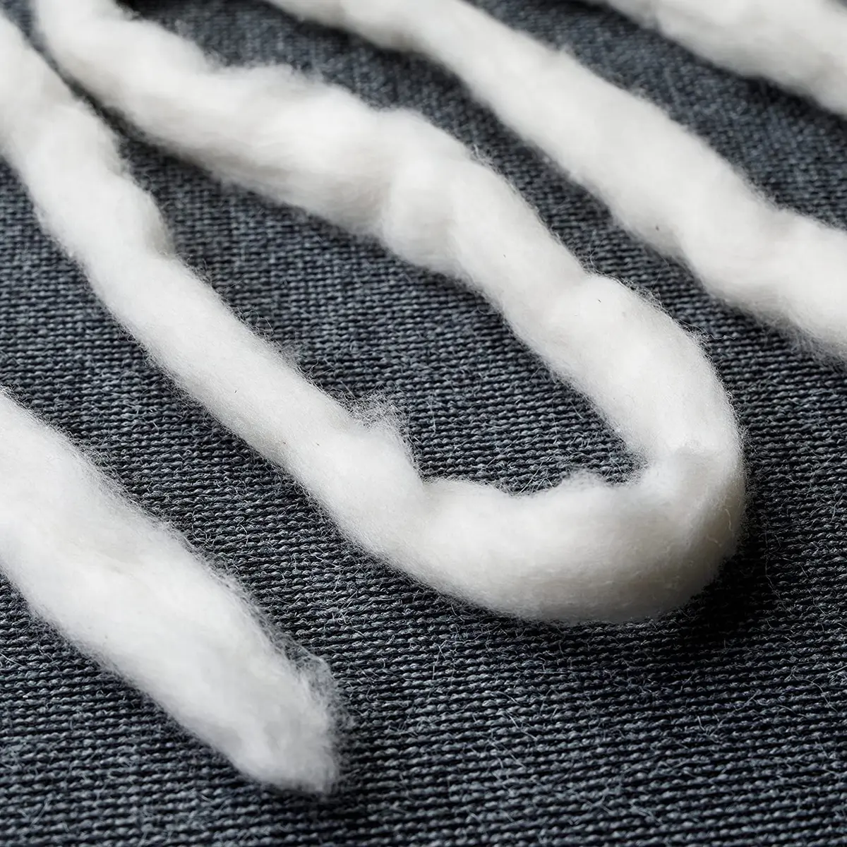 AMOZA Organic Cotton Sliver 13 Feet | 100% Organic Unbleached Cotton from Japan - view 7