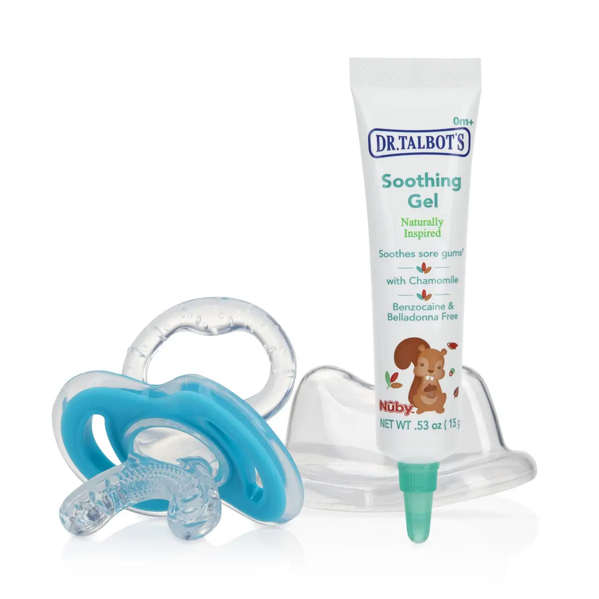 Dr. Talbot's Soothing Gel + Gum-EEZ Teether Combo, 0.53 fl oz | Baby Teething Relief for 0+ Months - main product image