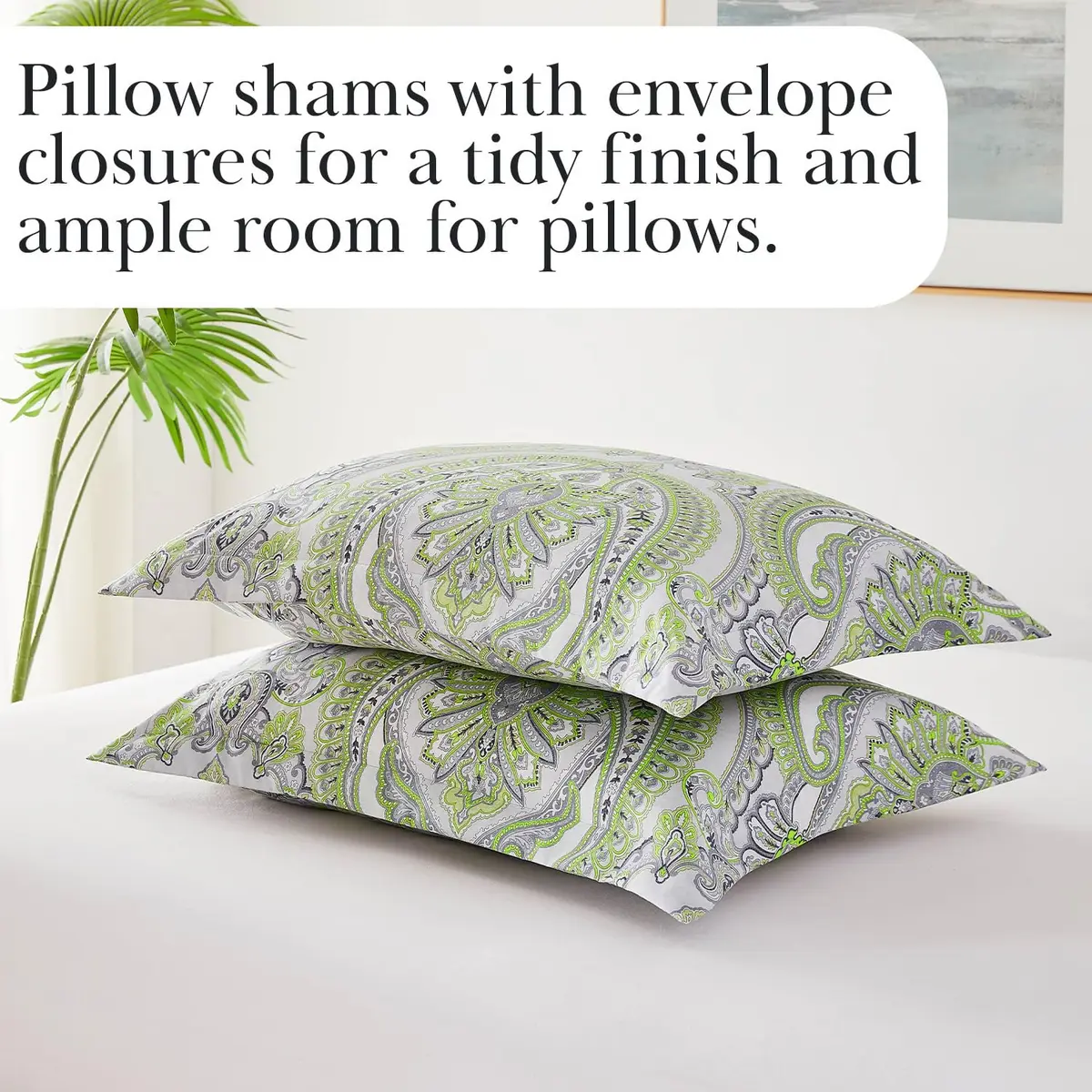 Southshore Fine Living, Inc. Oversized Twin Extra Long Comforter Set | Green Comforters, Microfiber, 69" x 98" - view 7