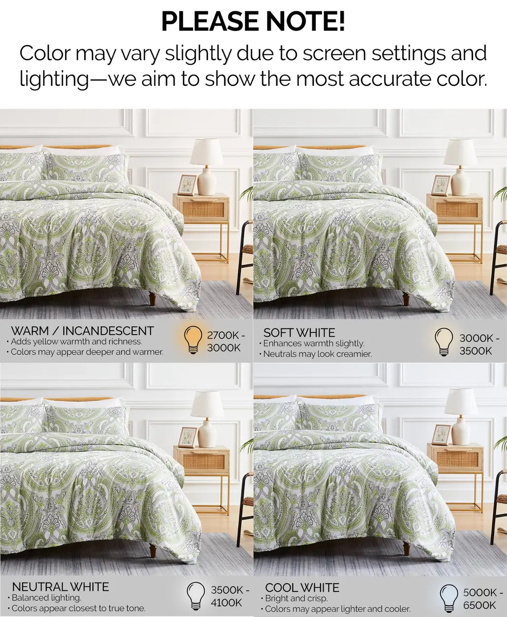 Southshore Fine Living, Inc. Oversized Twin Extra Long Comforter Set | Green Comforters, Microfiber, 69" x 98" - view 3
