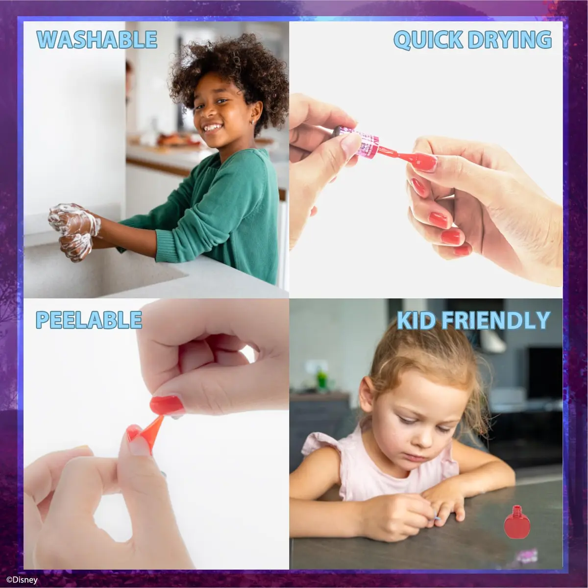 Townley Girl Disney Frozen Kids Lip Gloss & Nail Polish Set Age 3+ | Safe, Water-Based, Non-Toxic - view 4