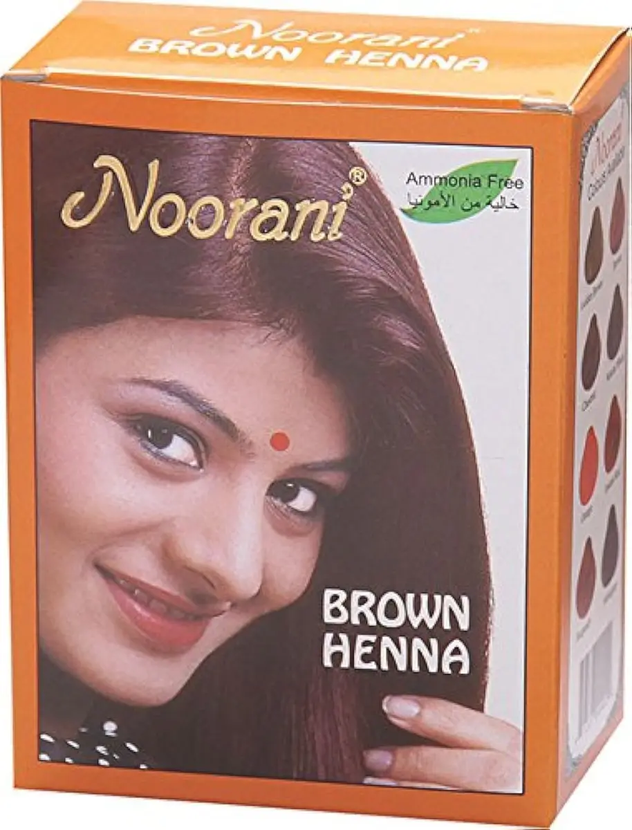 Noorani Henna Based Hair Color and Herbal Powder 6 Pack | Natural Grey Coverage & Herbal Nourishment - main product image