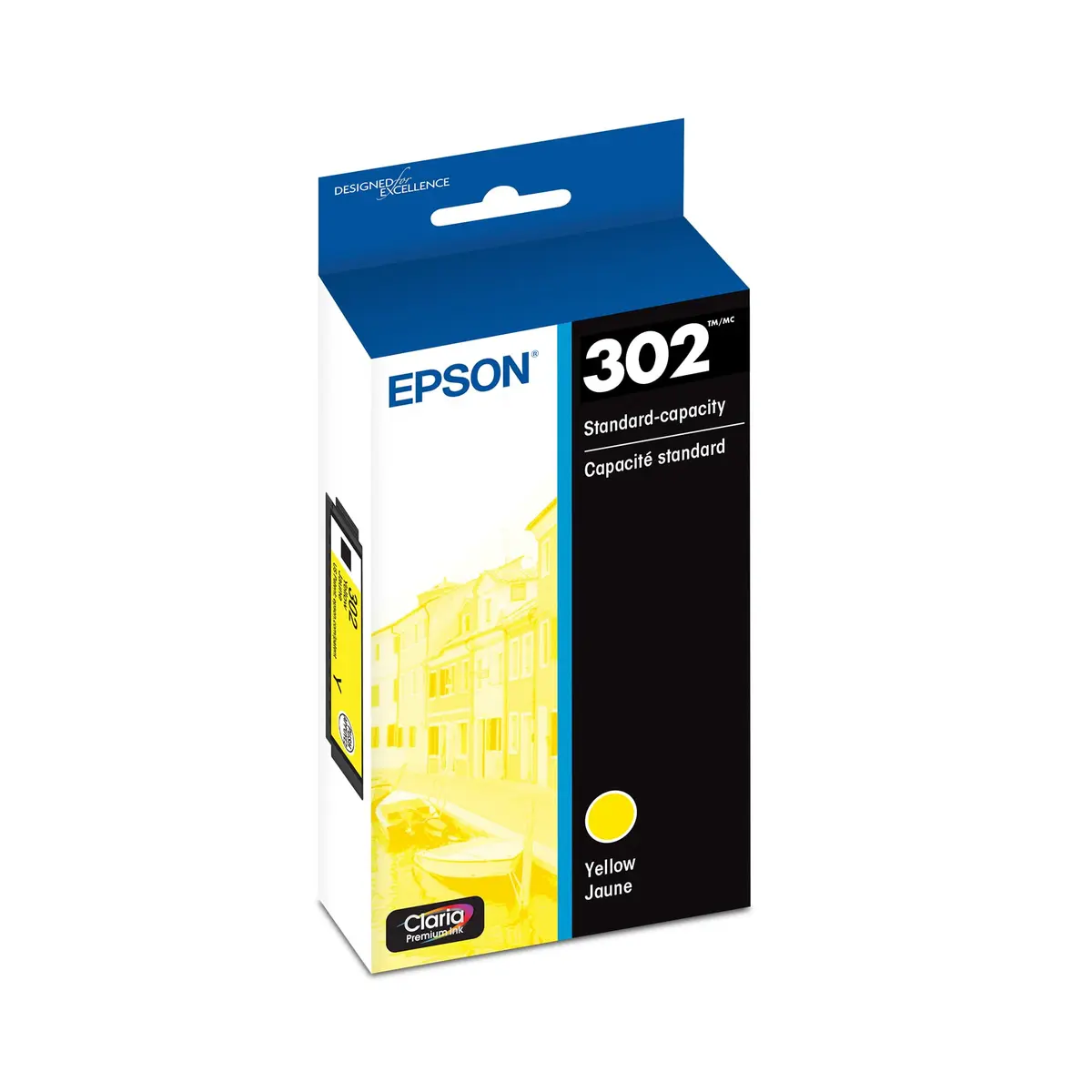 Epson 302 Claria Premium Ink Standard Capacity Yellow Cartridge | Works with Expression XP-6000, 6100 - main product image