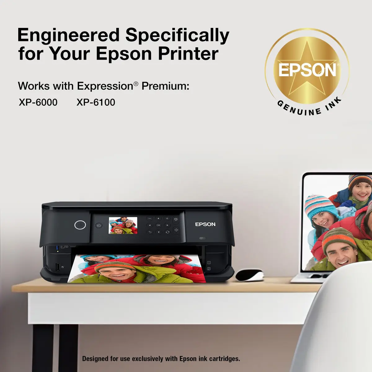 Epson 302 Claria Premium Ink Standard Capacity Yellow Cartridge | Works with Expression XP-6000, 6100 - view 3