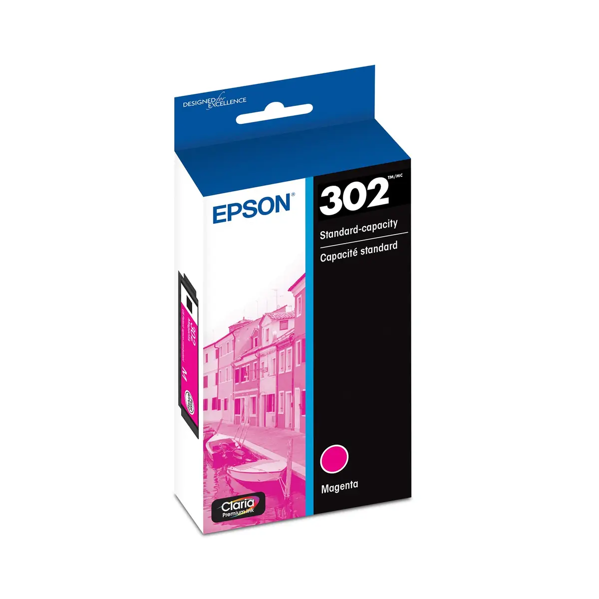 Epson 302 Claria Premium Ink Magenta Cartridge | Sharp Photos & Text (70-120c) - main product image