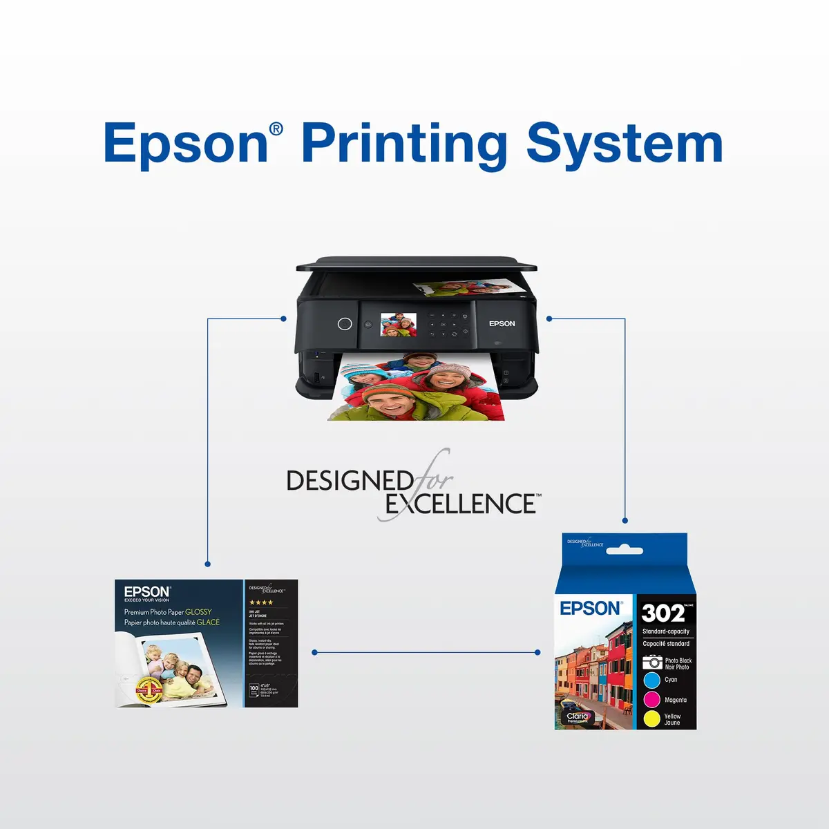Epson 302 Claria Premium Ink Magenta Cartridge | Sharp Photos & Text (70-120c) - view 6