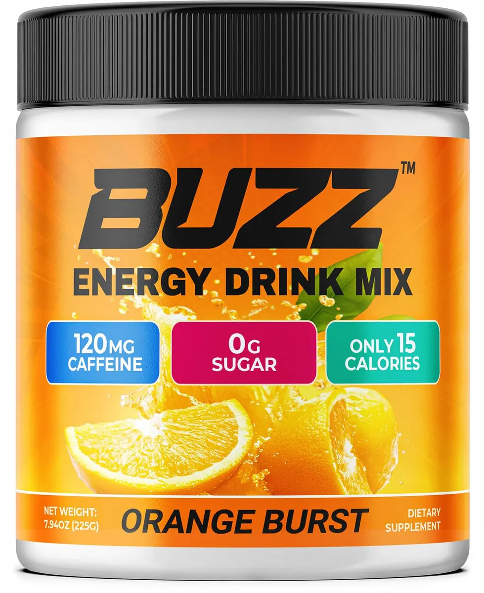 Morning Buzz Sugar Free Nutritional Supplement 8oz | Orange Burst Flavor for Energy & Focus - main product image