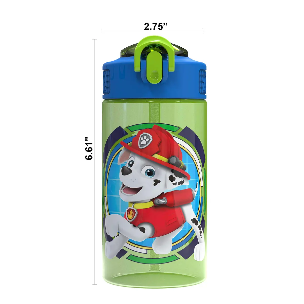 Zak Designs Paw Patrol 16oz (473ml) Leak-Proof Straw Kids Water Bottle | BPA-Free Plastic for Ages 3+ - view 3