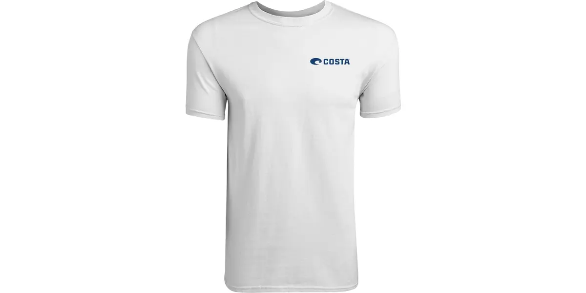 Costa Del Mar Topwater Short Sleeve T Shirt, White, Small | UPF 50 Sun Protection - view 2
