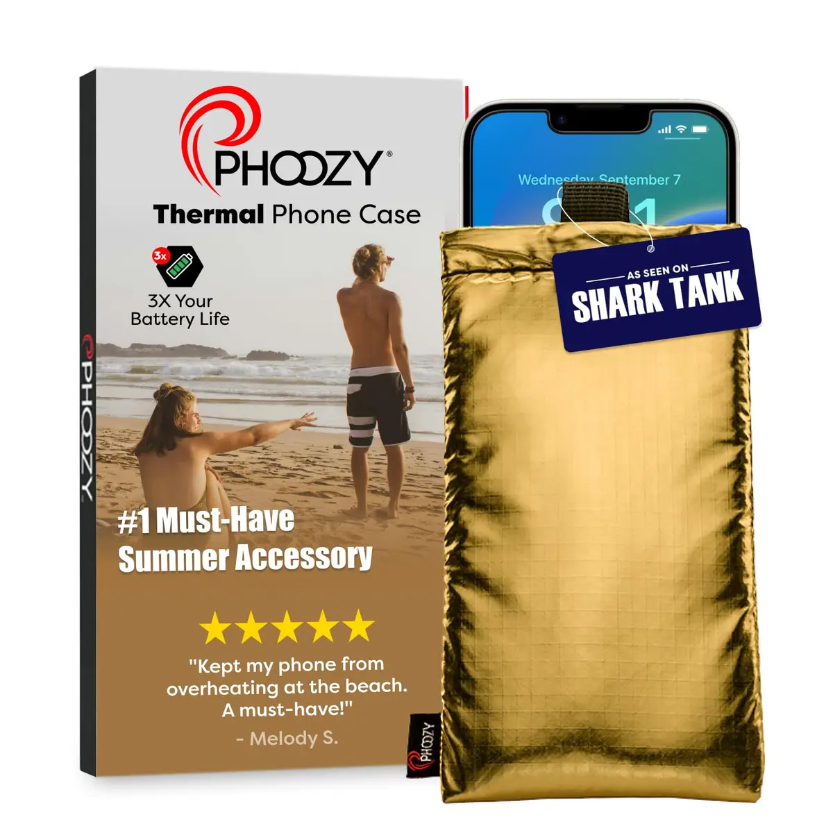 PHOOZY Apollo Thermal Phone Case Large | Insulated, Heat-Resistant & Water-Resistant - main product image
