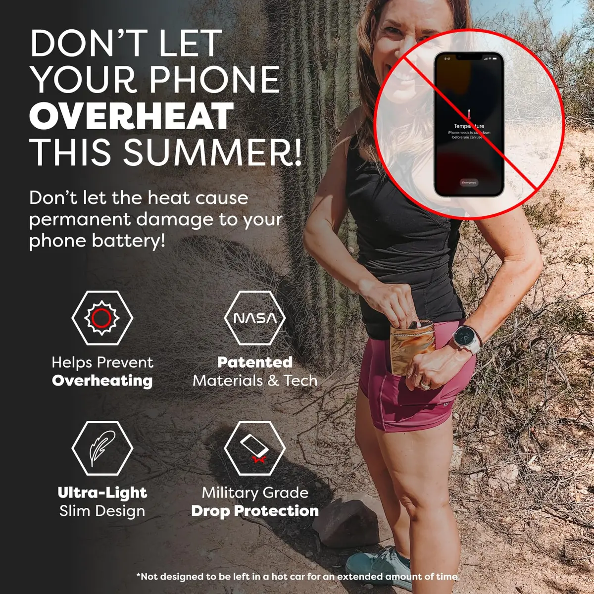 PHOOZY Apollo Thermal Phone Case Large | Insulated, Heat-Resistant & Water-Resistant - view 5