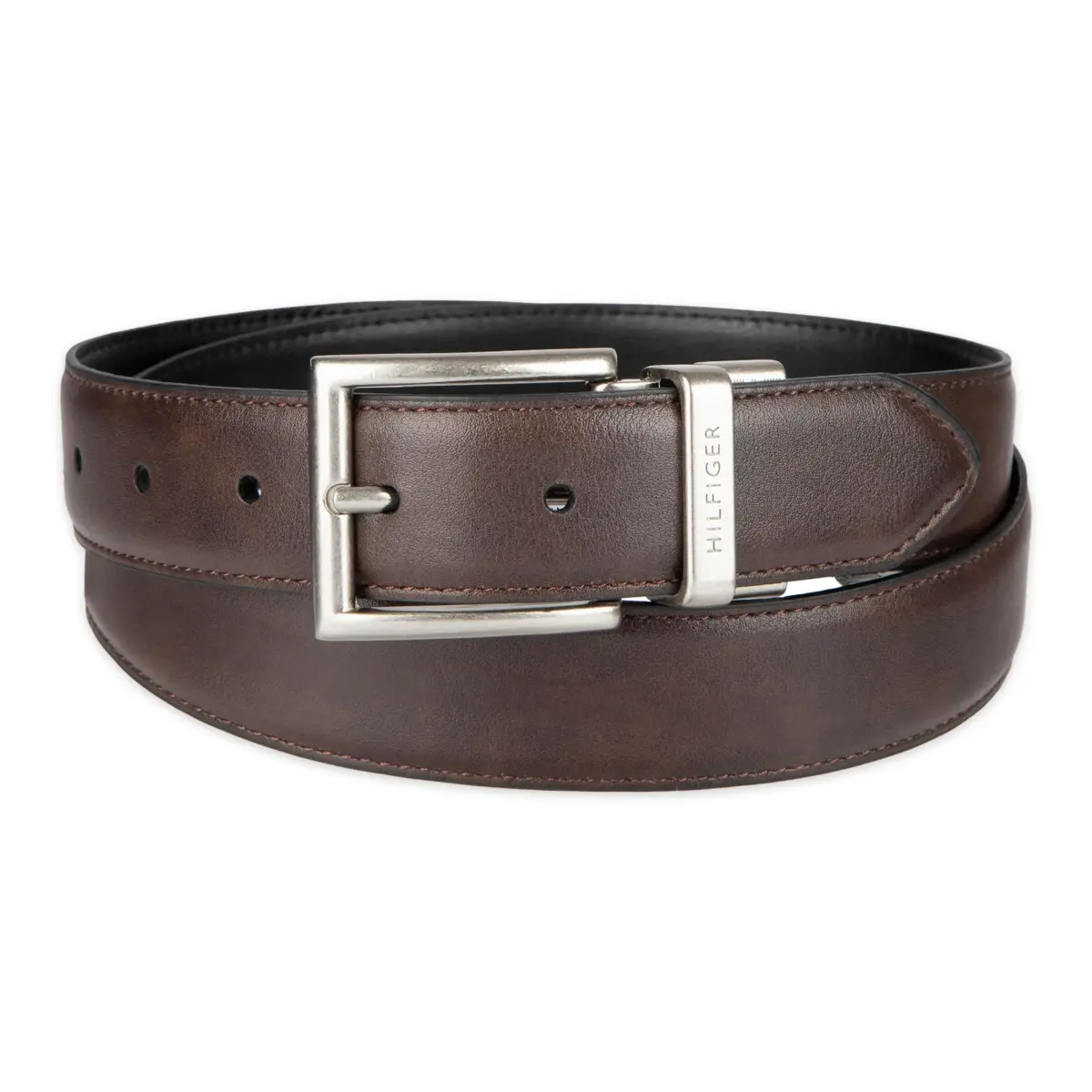 Tommy Hilfiger Men's Reversible Belt - Brown/Black, Size 32, 1.25-inch Width - view 2