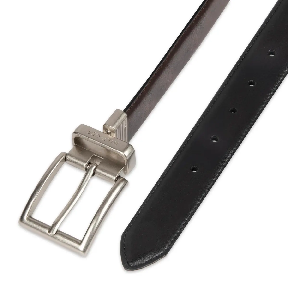Tommy Hilfiger Men's Reversible Belt Brown/Black 42 | 32mm (1.25 inch) Width - view 5