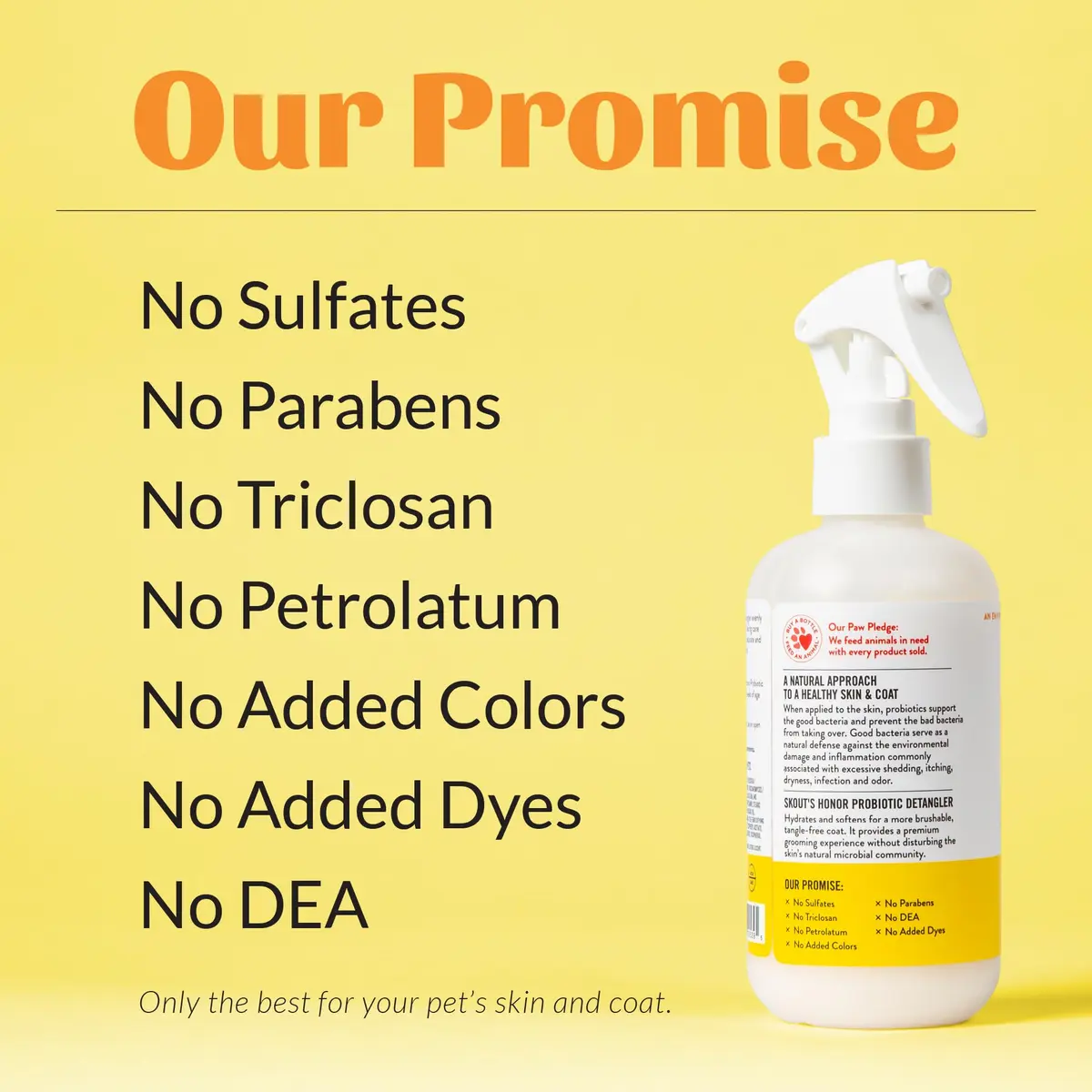 SKOUT'S HONOR Probiotic Dog Detangler Spray, 8 oz | Hydrates & Softens Coat for Daily Use - view 8