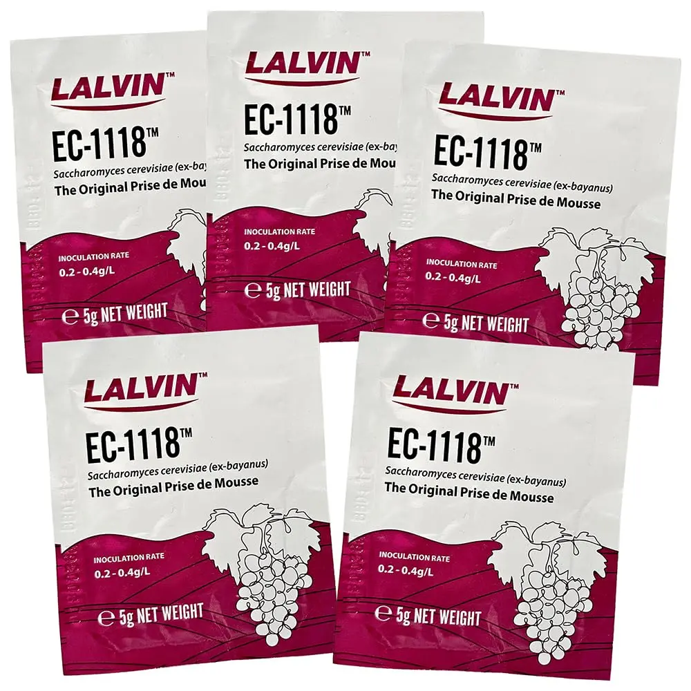 Lalvin EC-1118 Champagne Yeast 5g Sachet | Suitable for Sparkling & Late Harvest Wines - view 9