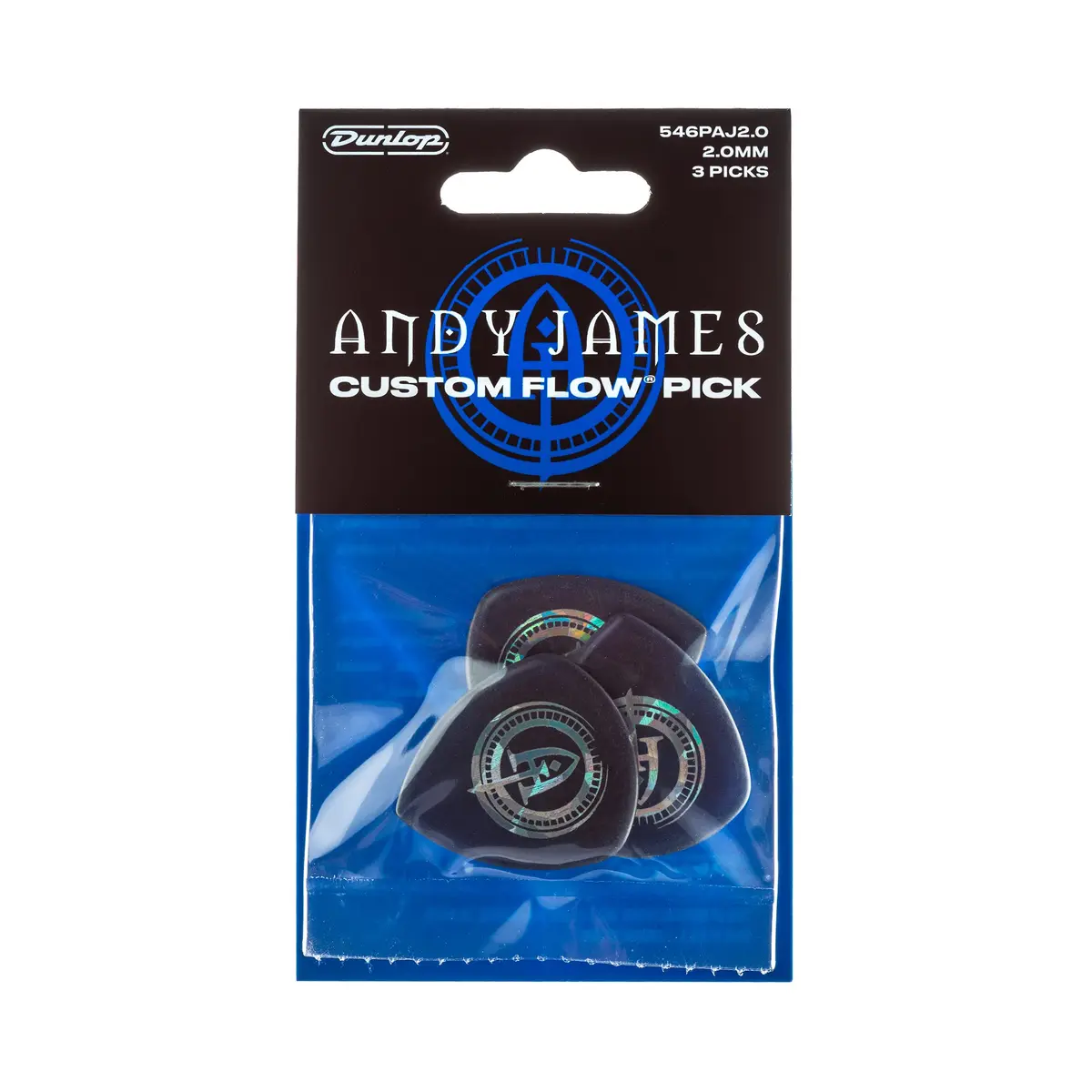 Jim Dunlop Andy Andy James Flow® Jumbo Pick 2.0MM | Rich, Powerful Tone for Guitarists - view 4