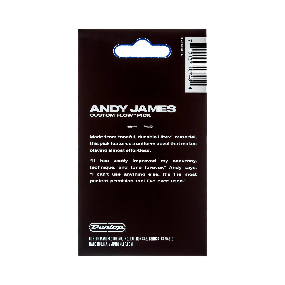 Jim Dunlop Andy Andy James Flow® Jumbo Pick 2.0MM | Rich, Powerful Tone for Guitarists - view 5
