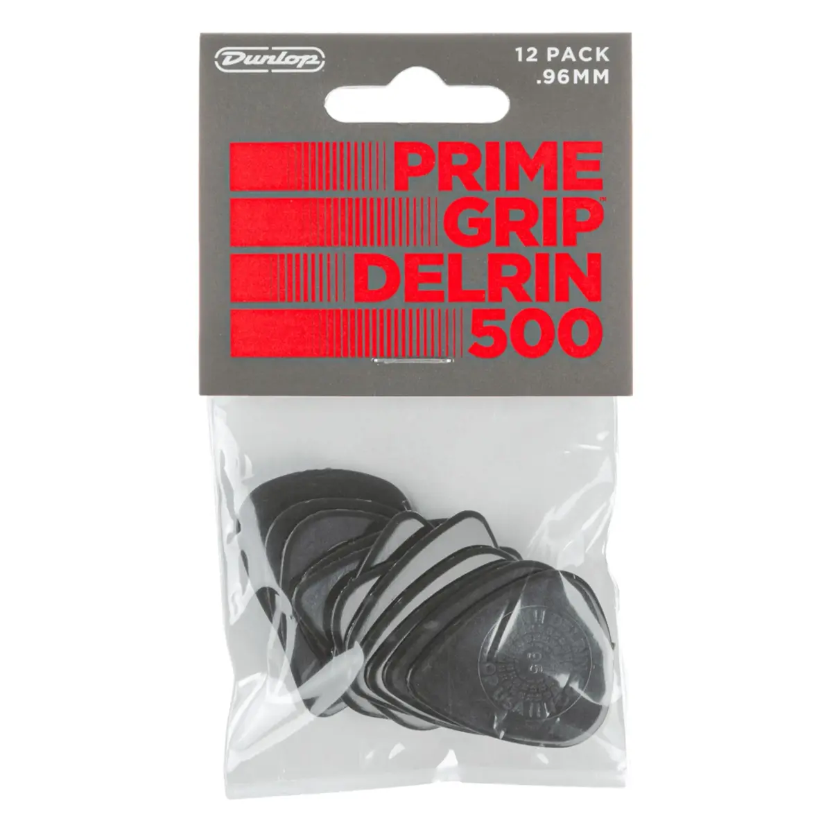 Jim Dunlop Primegrip® Delrin 500 Guitar Picks .96mm - 12 Pack | USA-Sourced for Precision Playing - main product image