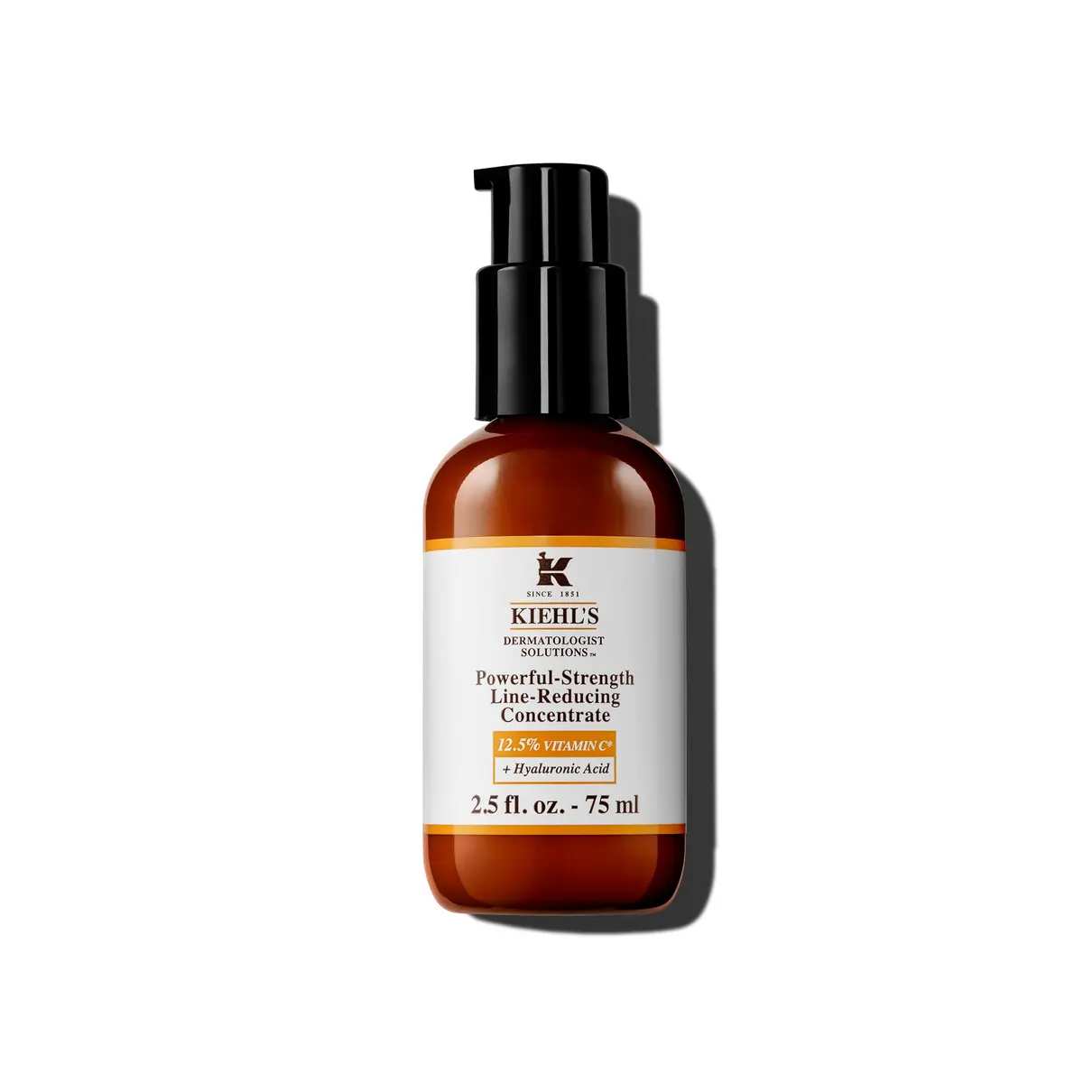 Kiehl's Powerful-Strength Line-Reducing Concentrate 2.5 fl oz | Vitamin C & Hyaluronic Acid Serum for Sensitive Skin - main product image
