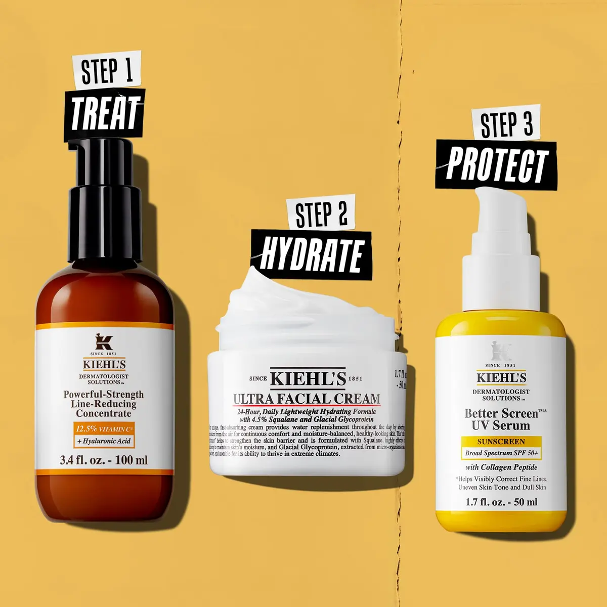 Kiehl's Powerful-Strength Line-Reducing Concentrate 2.5 fl oz | Vitamin C & Hyaluronic Acid Serum for Sensitive Skin - view 6