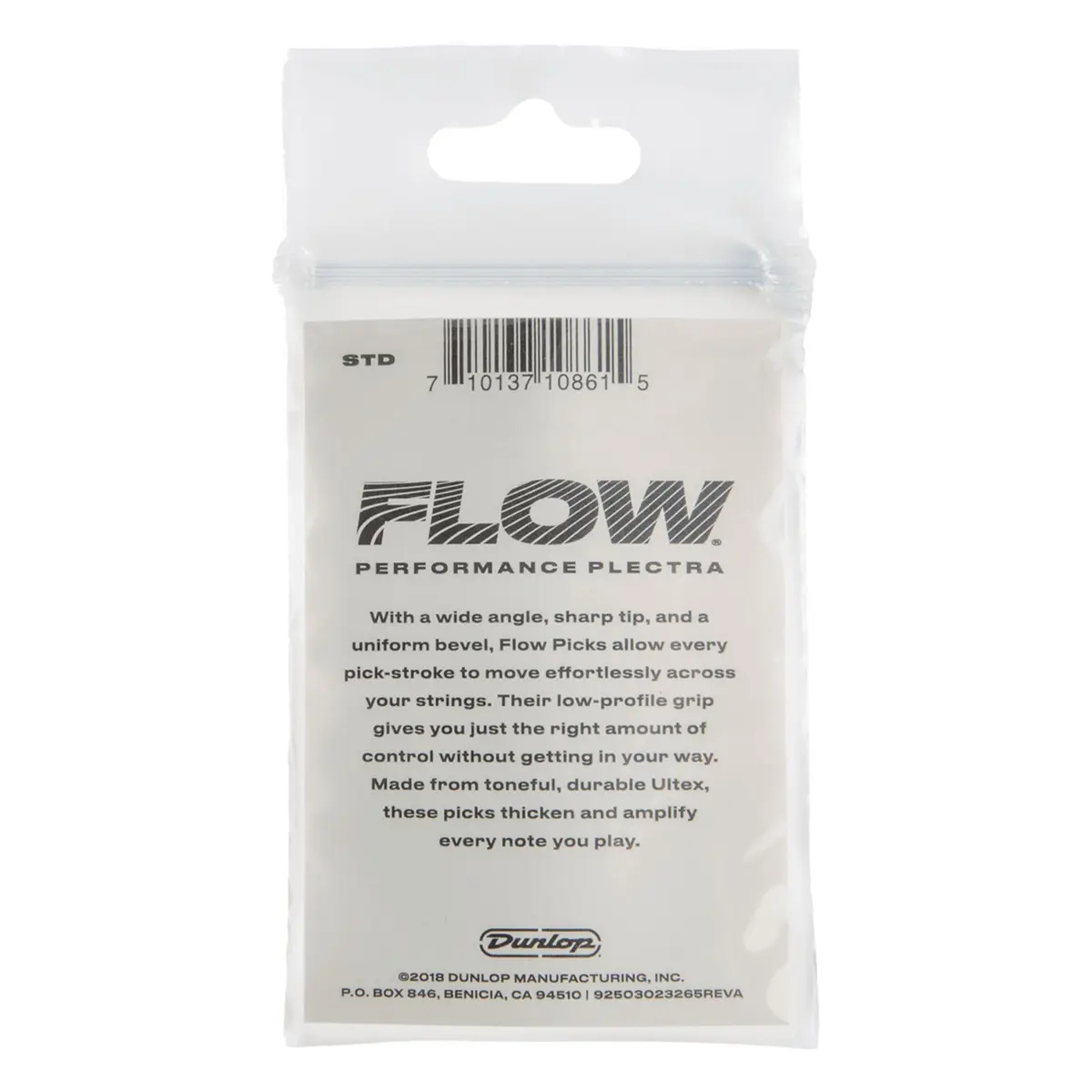 Jim Dunlop Flow® Standard Pick 1.0MM | Rich Tone & Effortless Play in India - view 2
