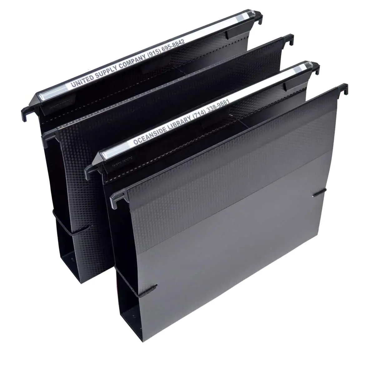 Ultimate Office MagniFile 2" Box-Bottom Hanging File Folders, Set of 2 Black | 50.8 mm Capacity - main product image