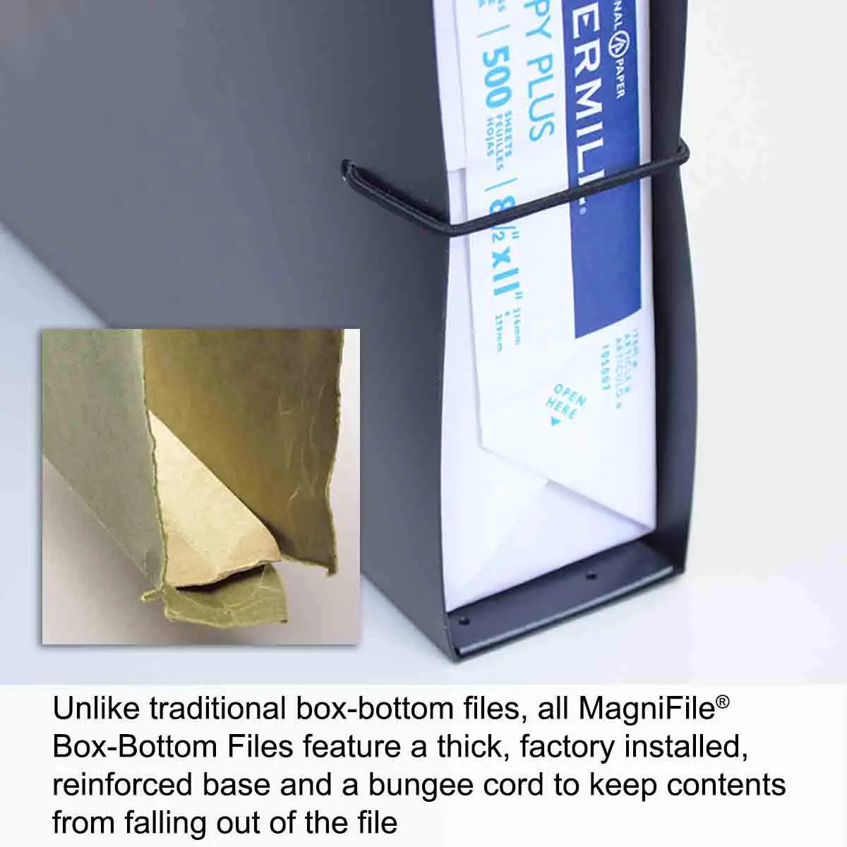 Ultimate Office MagniFile 2" Box-Bottom Hanging File Folders, Set of 2 Black | 50.8 mm Capacity - view 2