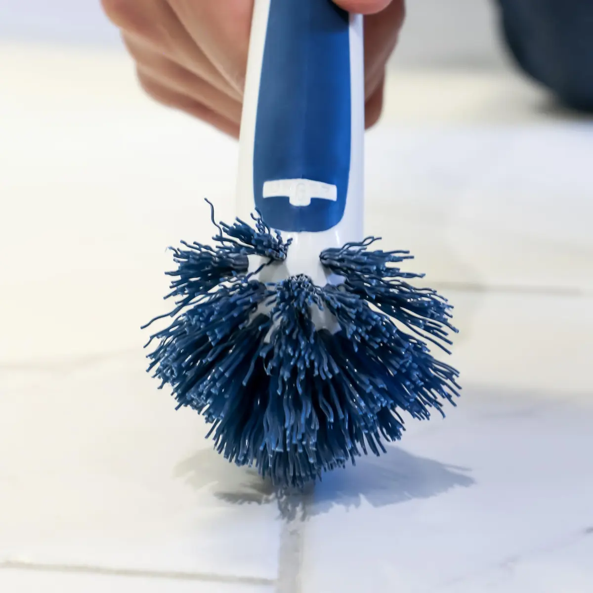 UNGER 2-in-1 Grout & Corner Scrubber Brush Tool | 360° Deep Cleaning for Bathrooms & Tiles - view 2