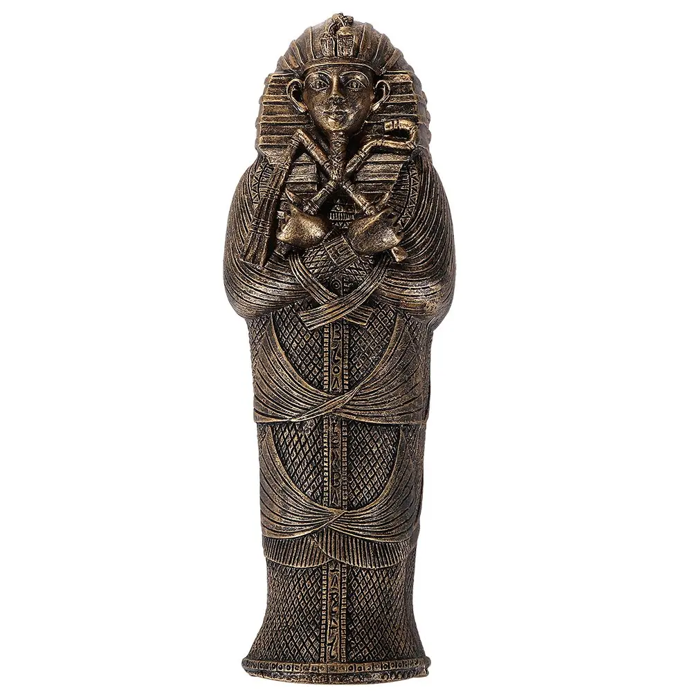 Pacific Giftware King Tut Sarcophagus with Mummy Figurine 14cm (5.5 Inch L) | Hand-Painted Resin Collectible - view 3