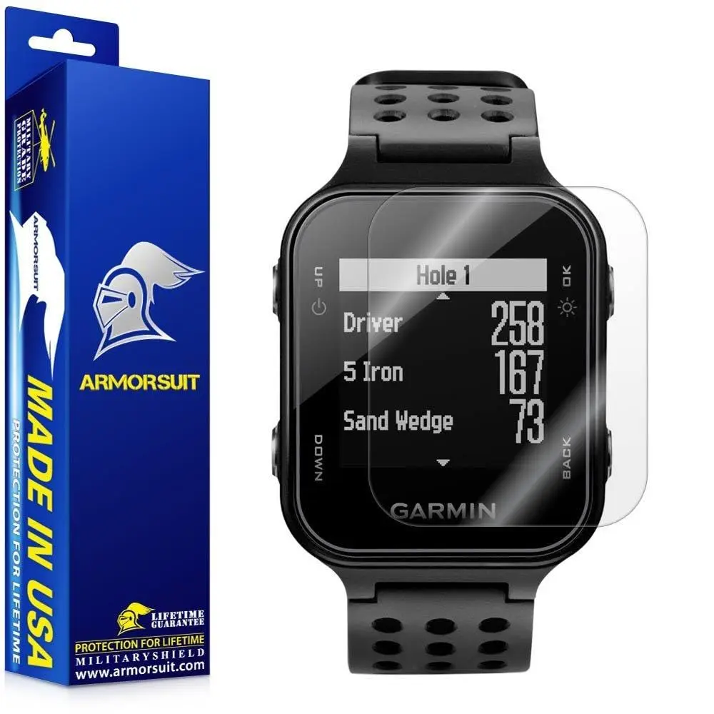 ArmorSuit 6 Pack MilitaryShield Screen Protector for Garmin Approach S20 44mm | HD Clear, Self-Healing, Made in USA - main product image