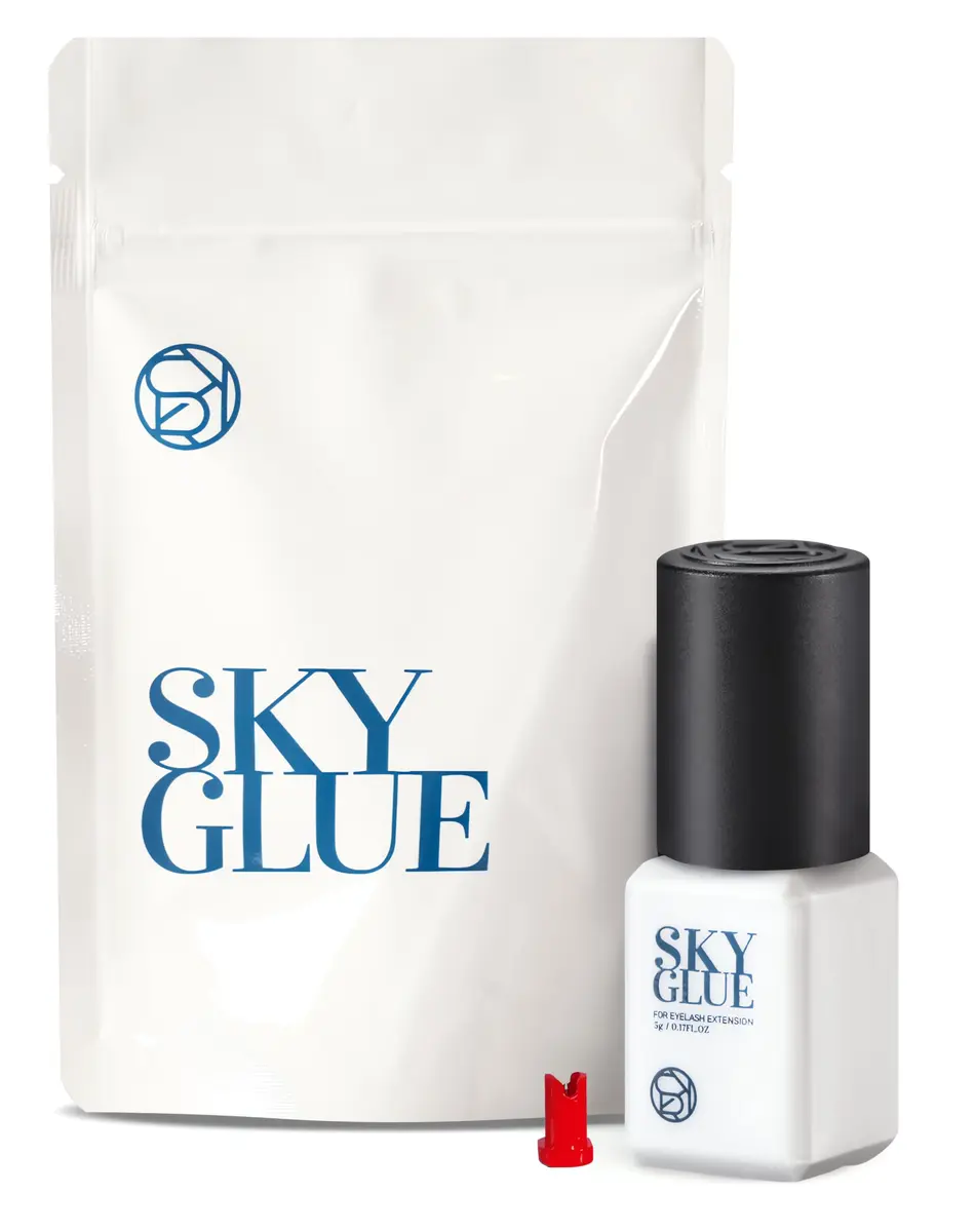 Sky D Eyelash Extension Adhesive 5ml (0.17 Fl Oz) | Professional Black Bonding Glue for 4-6 Week Retention - main product image