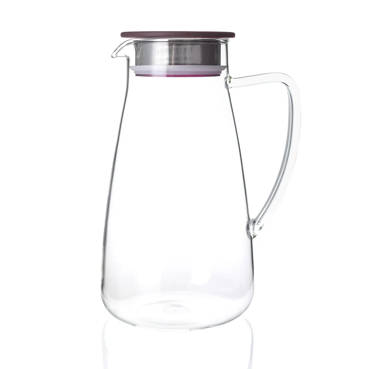 FORLIFE Flask Glass Iced Tea Jug 64oz | Thermal Shock Resistant Borosilicate Glass - main product image