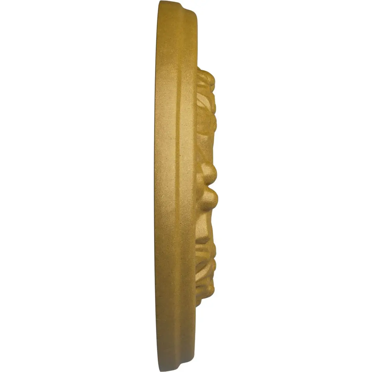 Ekena Millwork Odessa Hand-Painted Ceiling Medallion, Pharaoh's Gold | Lightweight, Hand-Carved Design - view 3