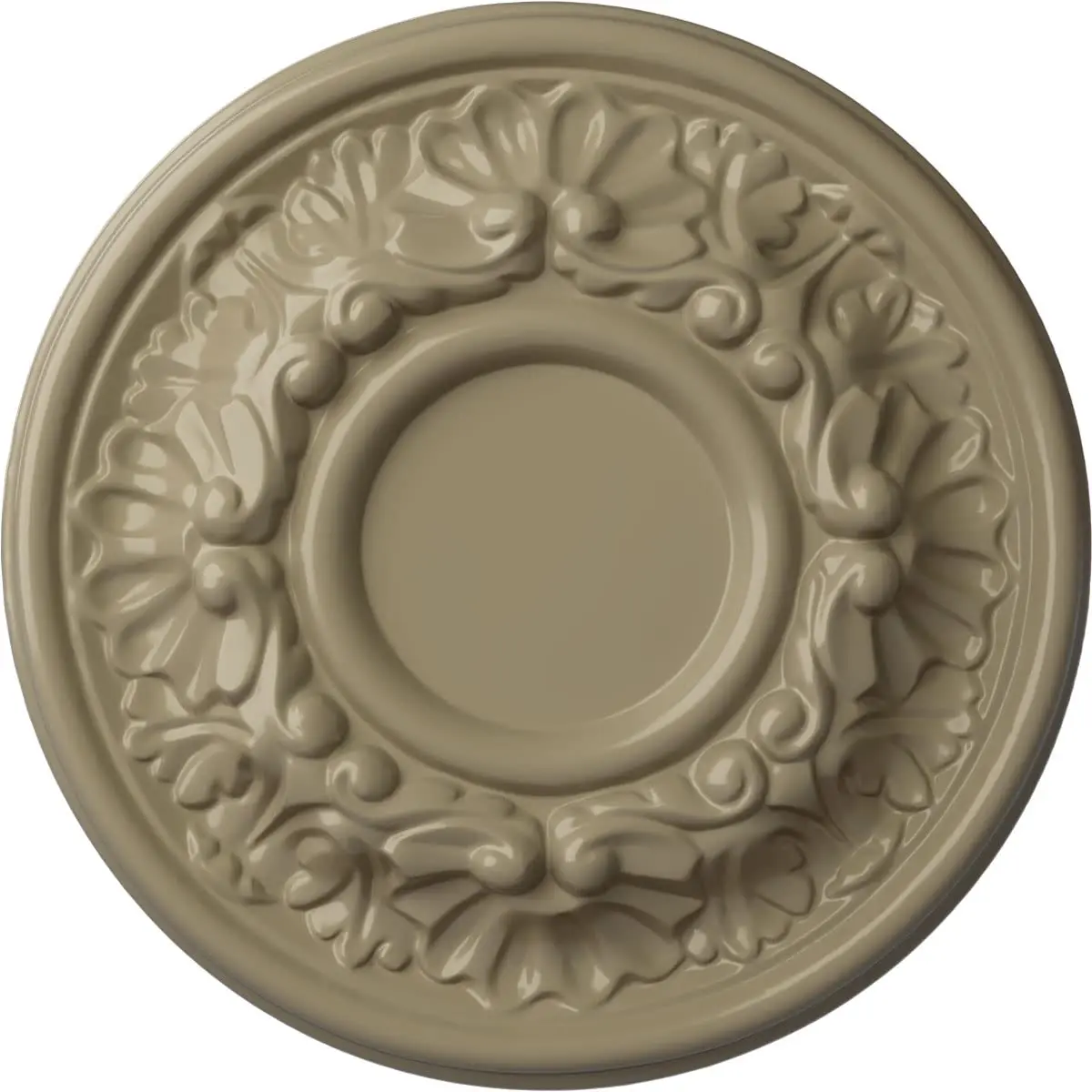 Ekena Millwork Odessa Ceiling Medallion 7-1/2"OD x 1-1/8"P | Hand Carved Urethane Design - main product image