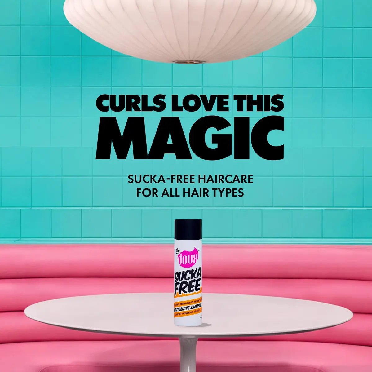 The Doux SUCKA FREE Moisturizing Shampoo 8oz | Sulfate-Free, Hydrates & Cleanses Curly & Color-Treated Hair - view 3