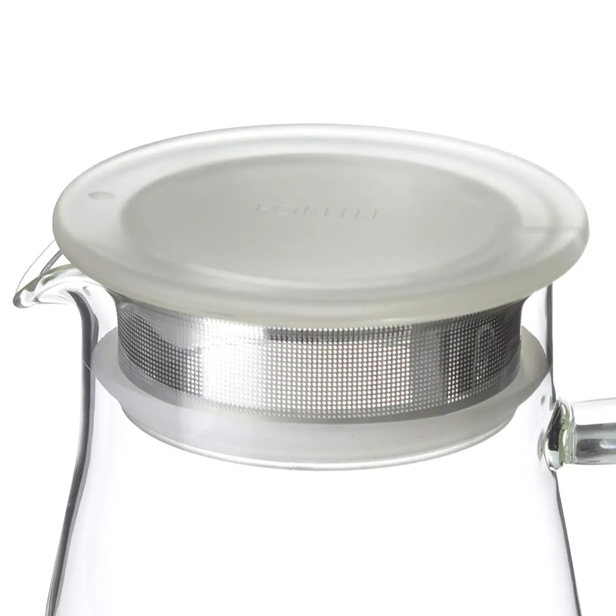 FORLIFE Flask Glass Tea Jug Pitcher 64 oz | Borosilicate & Stainless Steel Filter - view 6