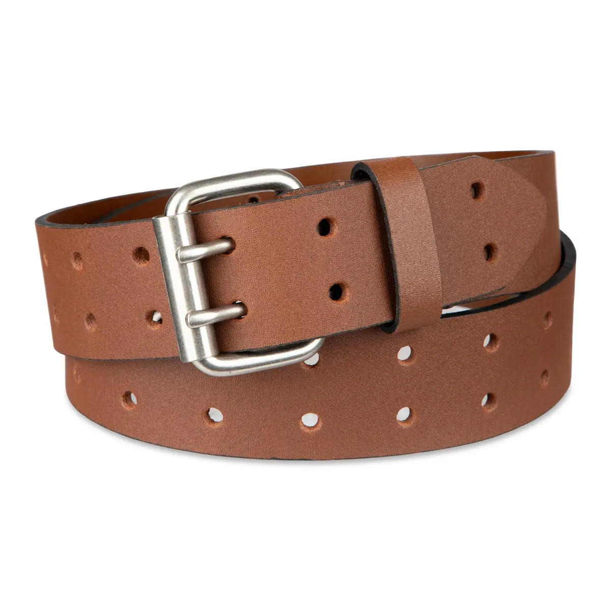 Dickies Men's Leather Double Prong Belt, Tan, 38 | Durable Fully Adjustable Leather Belt - view 2