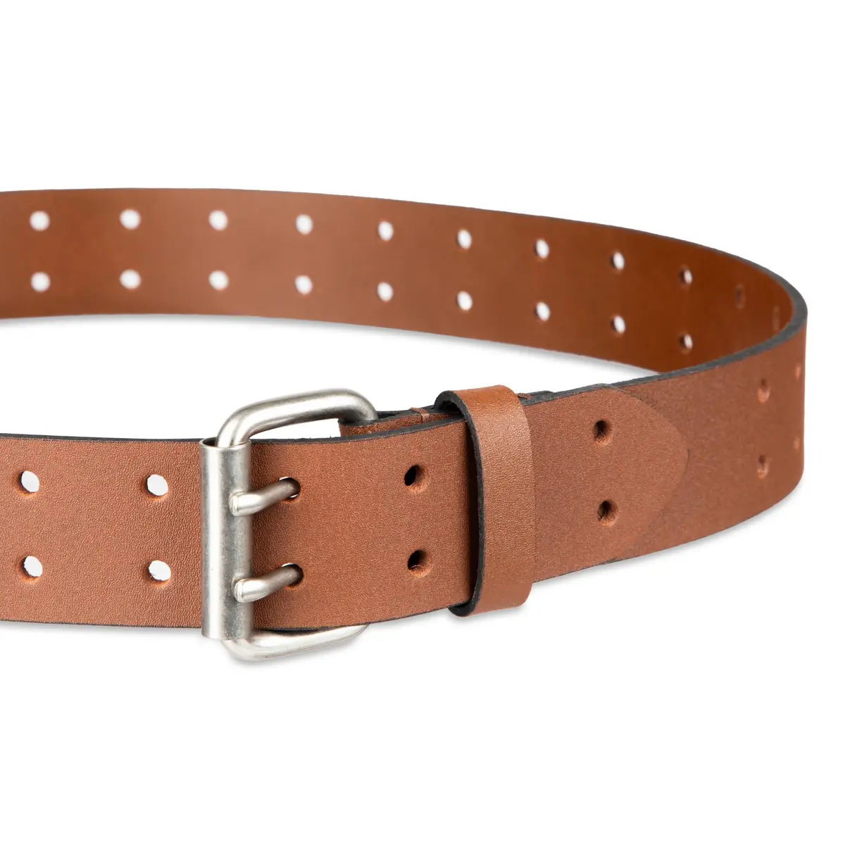 Dickies Men's Leather Double Prong Belt, Tan, 38 | Durable Fully Adjustable Leather Belt - view 3