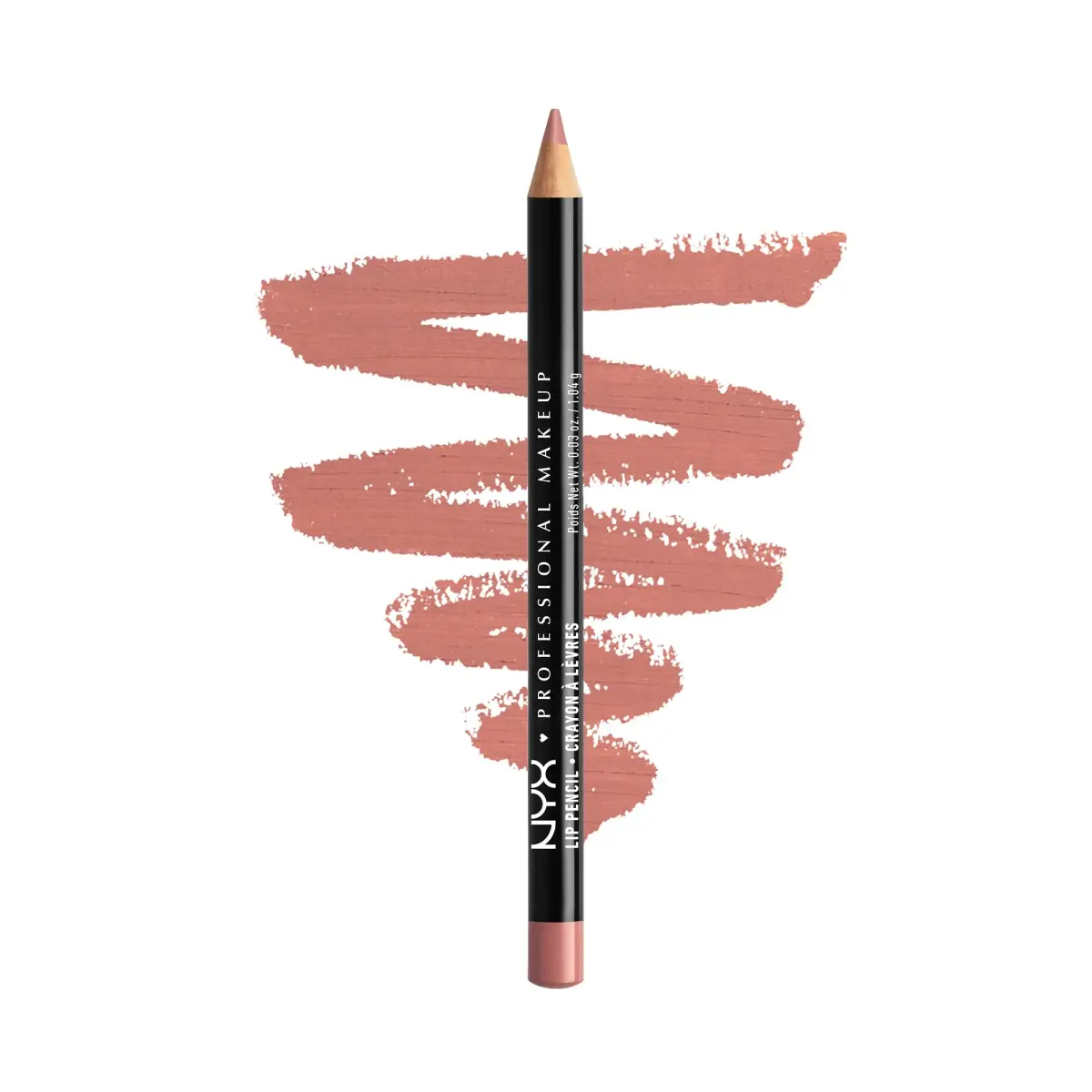 NYX PROFESSIONAL MAKEUP Slim Lip Pencil Nude Pink 0.2g (0.007 oz) | Creamy Long-Lasting Lip Liner - main product image