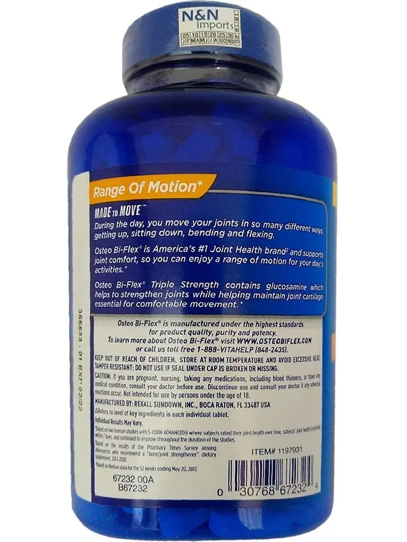 Osteo Bi-Flex Triple Strength Glucosamine Chondroitin Supplement 200 Count Tablets | Supports Joint Health - view 2