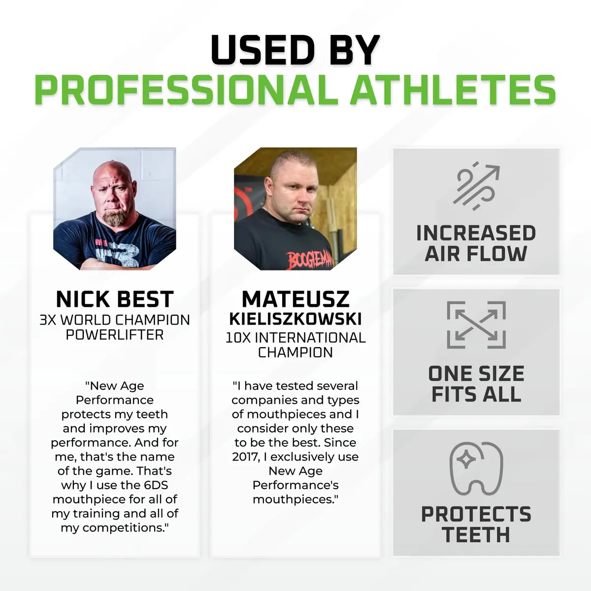 New Age Performance 6DS Weightlifting Mouthpiece | Heavy Lifting Jaw Stabilizer for Strength & Reps - view 5