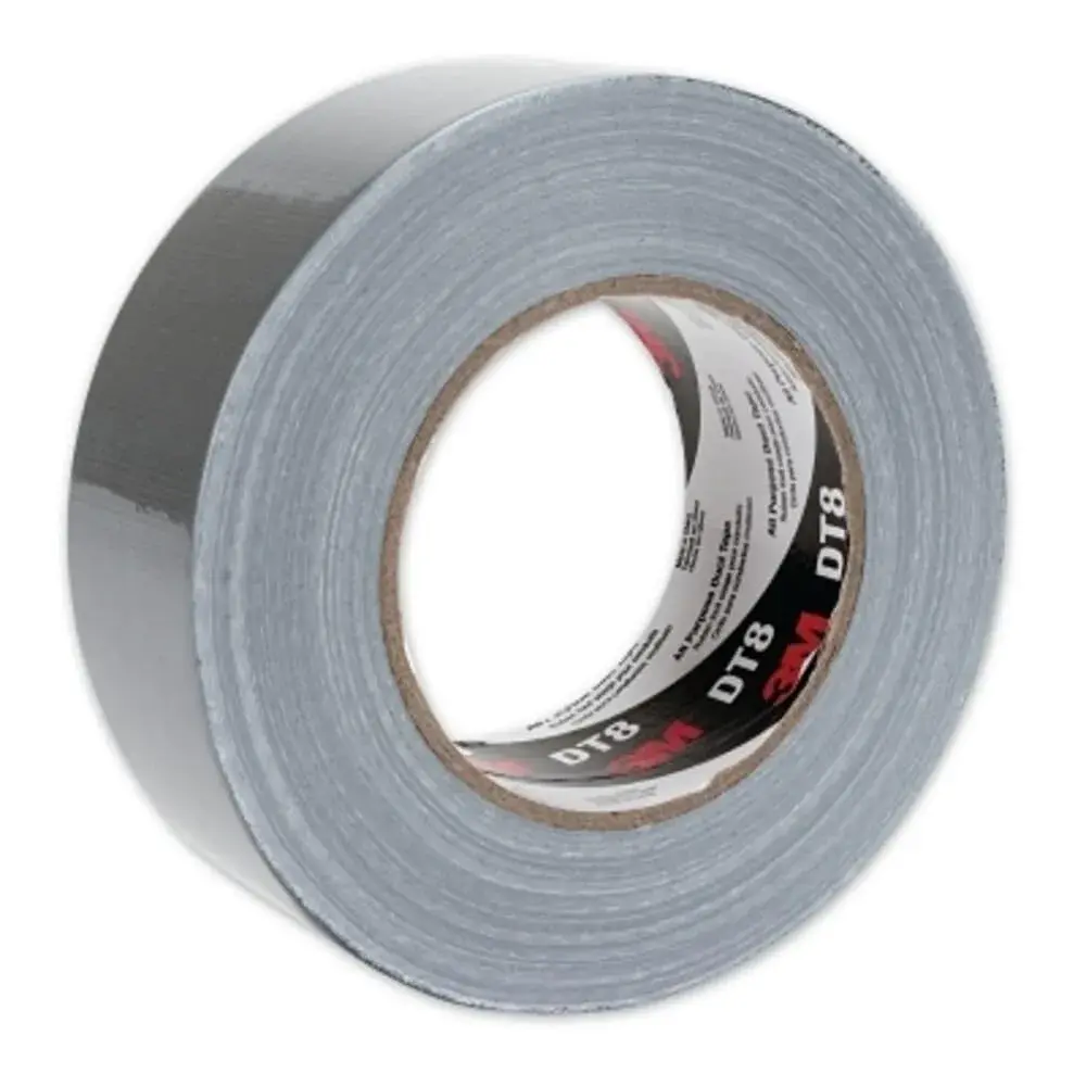 3M All Purpose Duct Tape DT8, Silver, 48 mm x 54.8 m (1.88 in x 60 yd) | Strong Cloth Tape for Everyday Use - main product image
