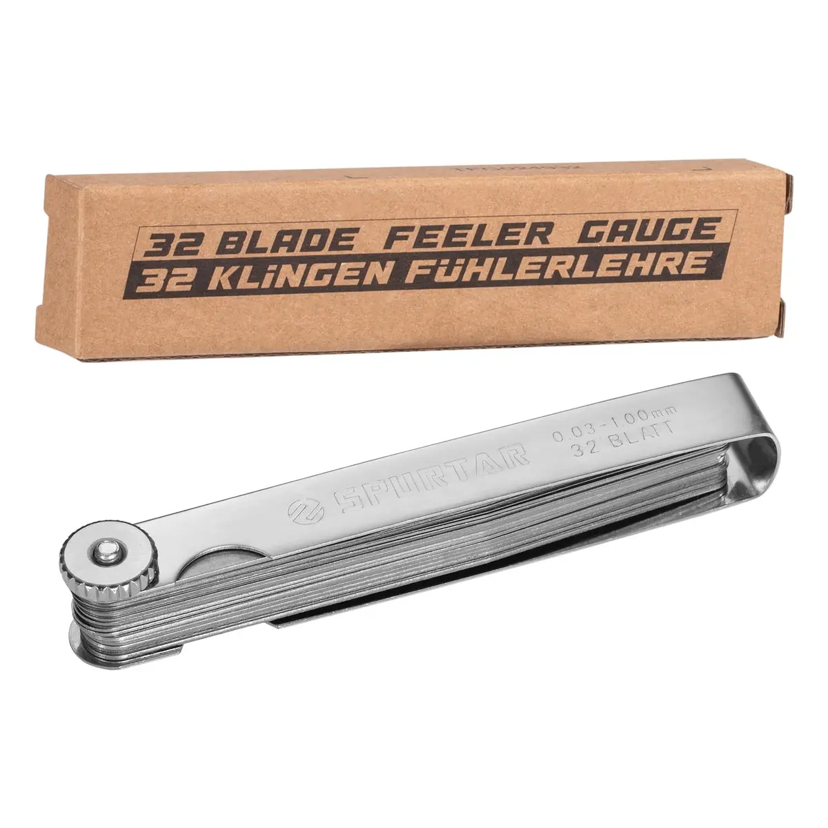 Spurtar Feeler Gauges 0.001-0.04" (0.03-1.00mm) 32 Blades Tapered - view 5