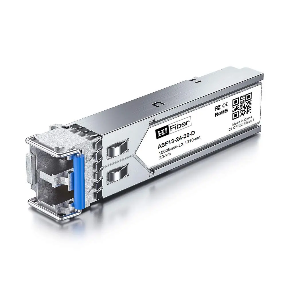 H!Fiber.com 1.25G SFP LC Module 20km SMF | Cisco GLC-LH-SMD Compatible - view 2