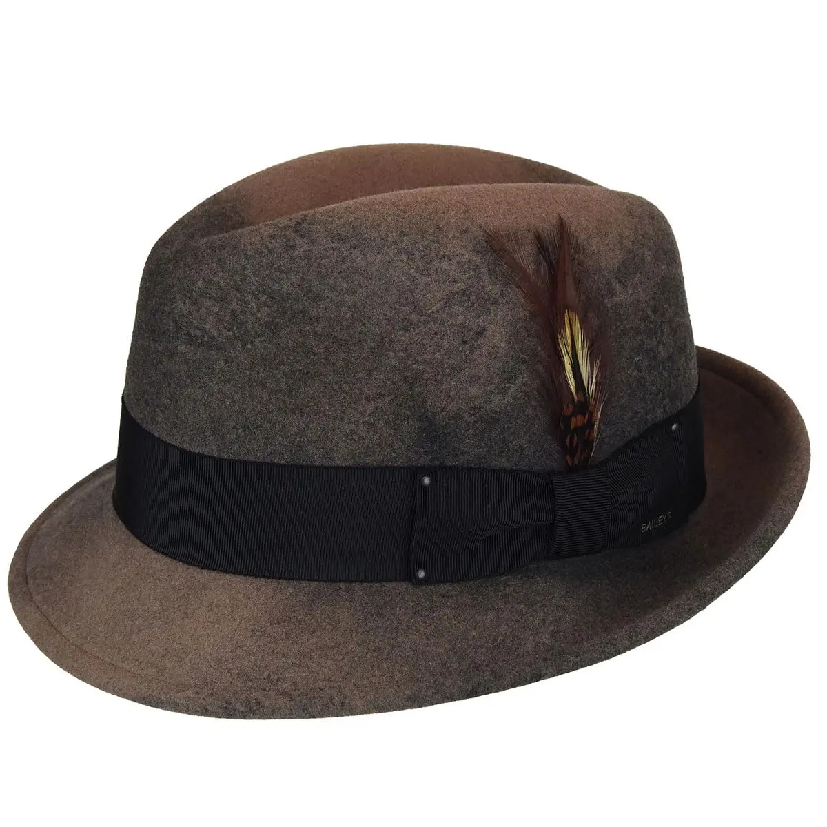 Bailey Tino Fedora Trilby Hat, Taupe Swirl, XXL | Water Resistant & Shape Retentive - main product image