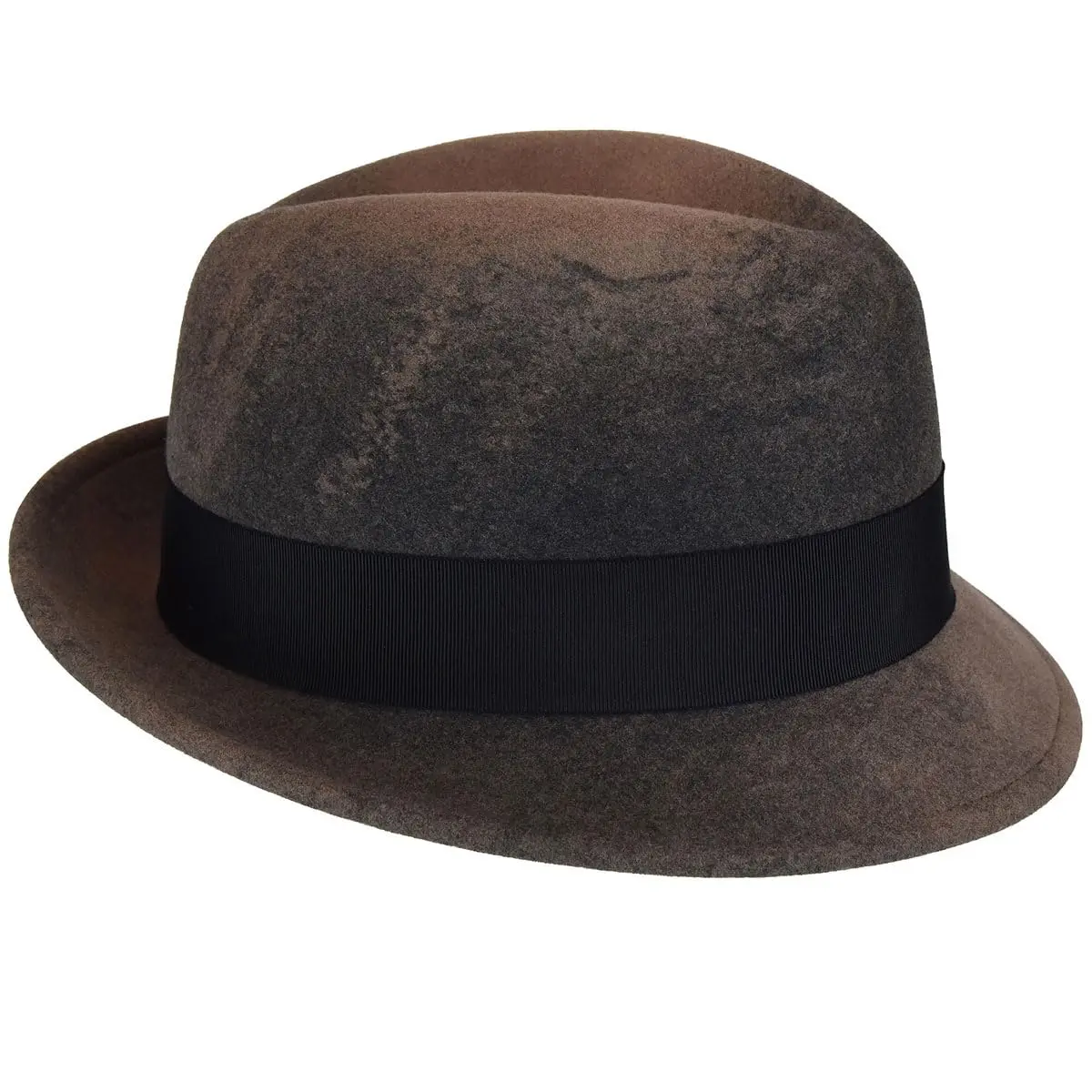 Bailey Tino Fedora Trilby Hat, Taupe Swirl, XXL | Water Resistant & Shape Retentive - view 2