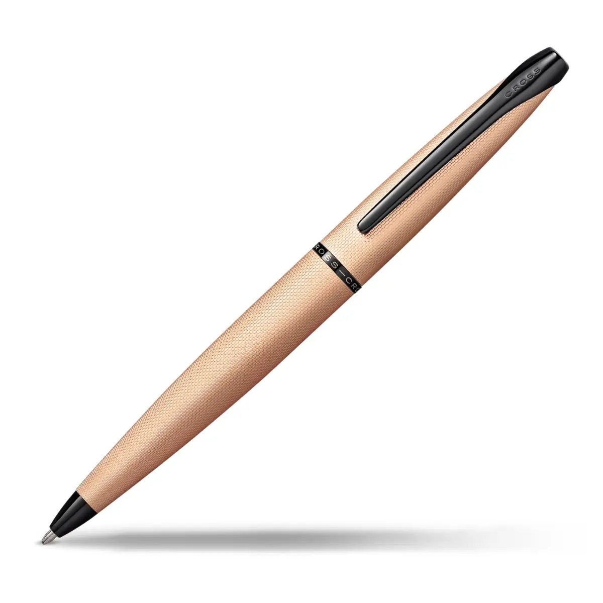 Cross ATX Brushed Rose Gold Ballpoint Pen, Medium Point, Black Ink | Smooth Writing, Refillable, Gift Box - main product image