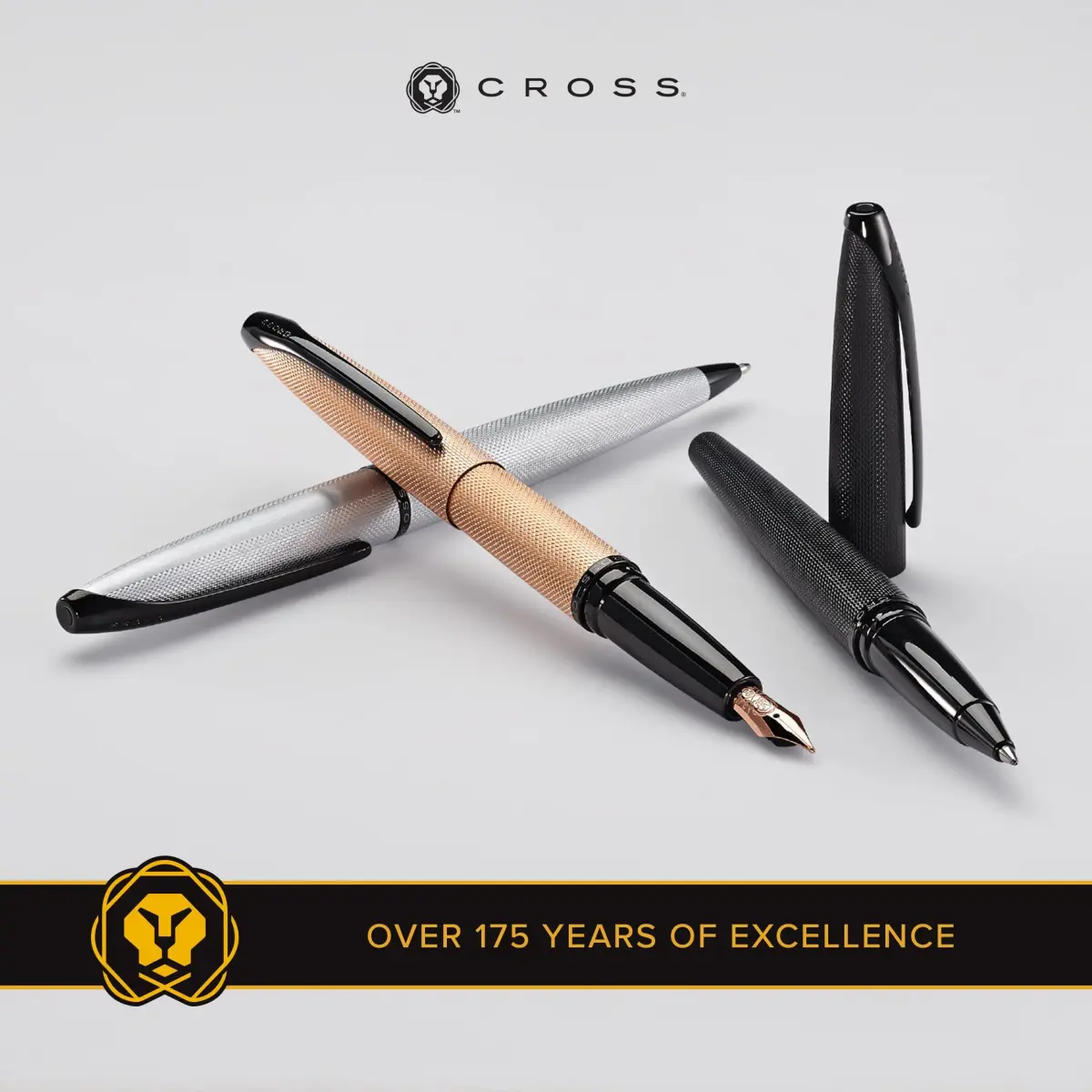 Cross ATX Brushed Rose Gold Ballpoint Pen, Medium Point, Black Ink | Smooth Writing, Refillable, Gift Box - view 8