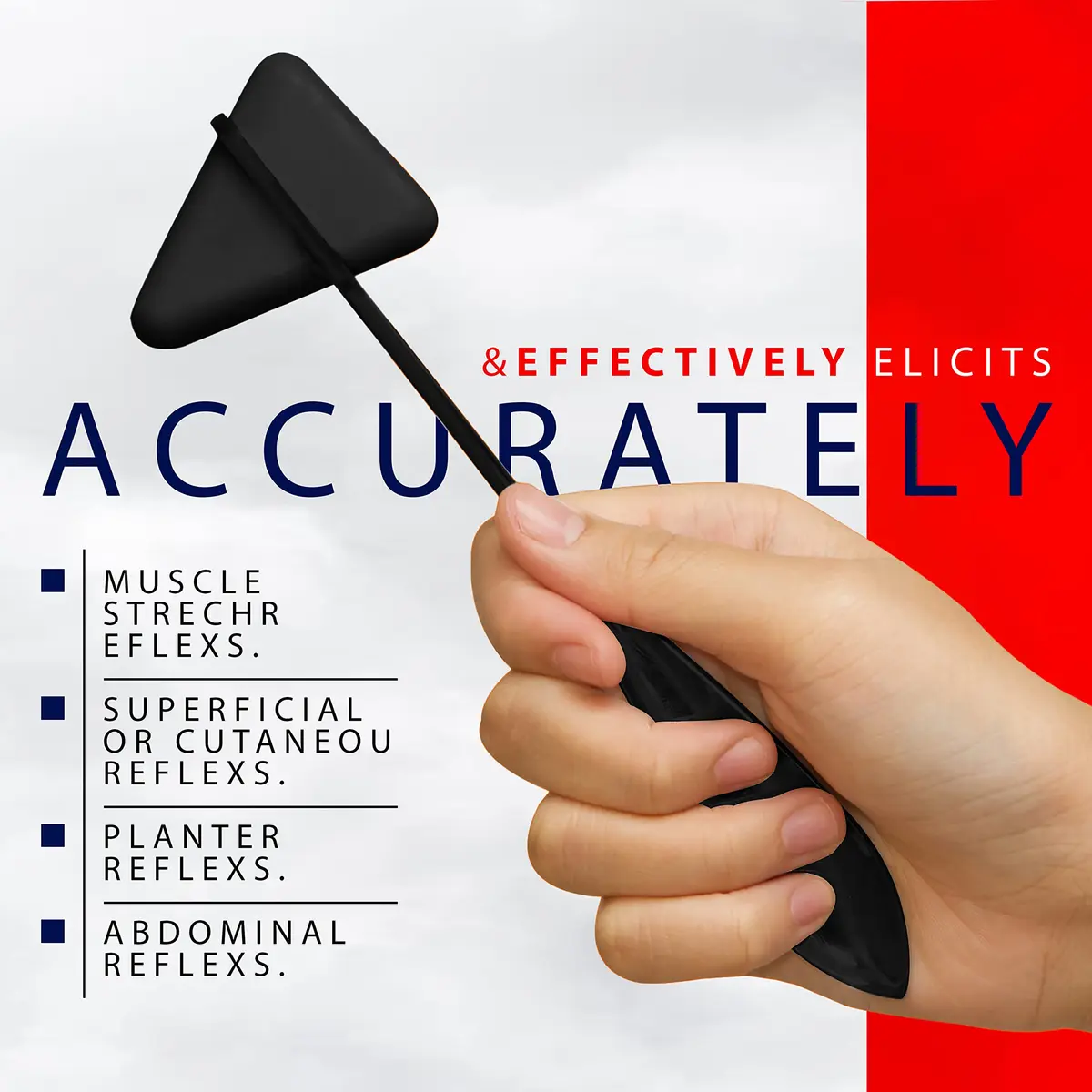 SurgicalOnline 7-Piece Neurological Reflex Hammer & Diagnostic Kit | Stainless Steel & Aluminum Alloy - view 3