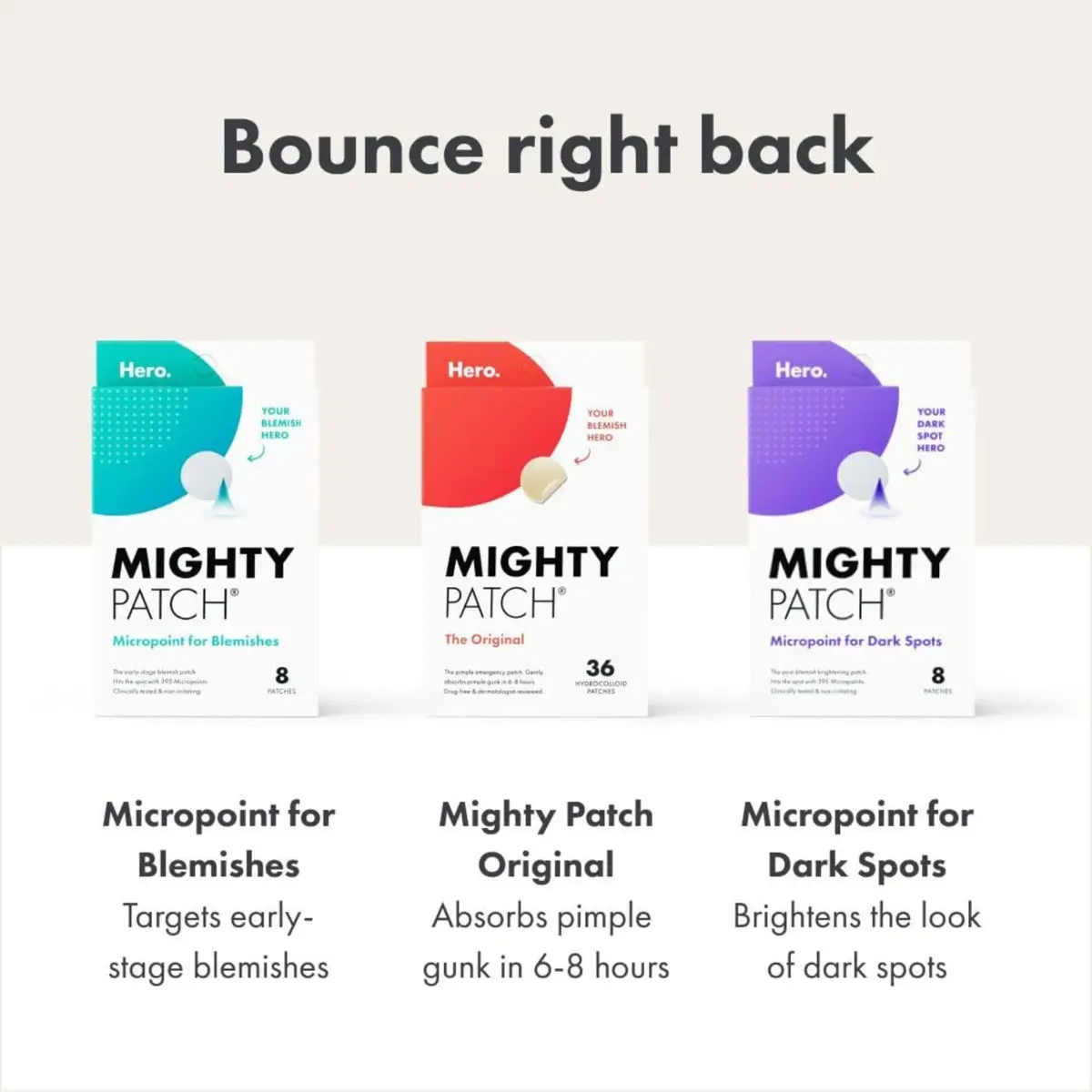 Hero Cosmetics Mighty Patch Original Nighttime Acne Pimple Patches, 72 Ct | Absorbs Gunk Overnight - view 8